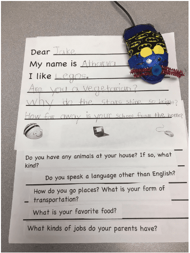 Letter and Computer Mouse