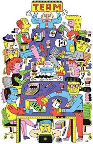 Abstract figure with graduation cap symbolizing education and achievement.