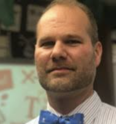 Professional in striped shirt