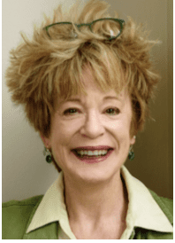 Happy woman wearing green jacket