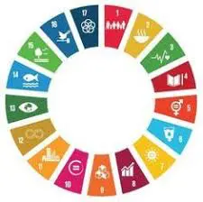 Circular chart of UN sustainability goals