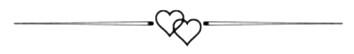 Hearts intertwined with decorative line
