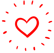Simple red heart illustration