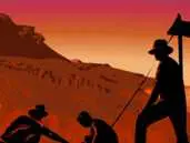 Abstract figure with graduation cap symbolizing education and achievement.