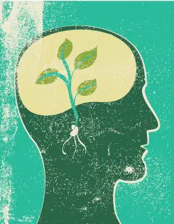 Abstract figure with graduation cap symbolizing education and achievement.