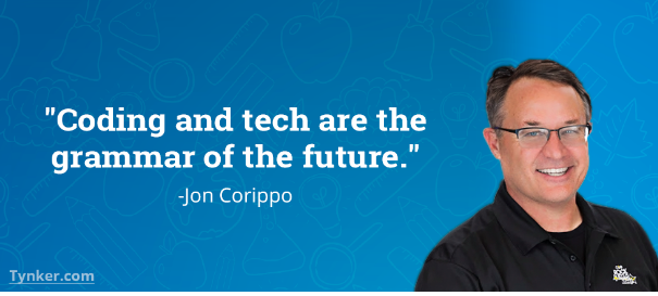 Jon Corippo's quote on coding