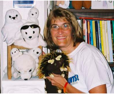 Barbara Gruener with Stuffed Animals