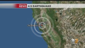 Earthquake 10/19 Walnut Creek