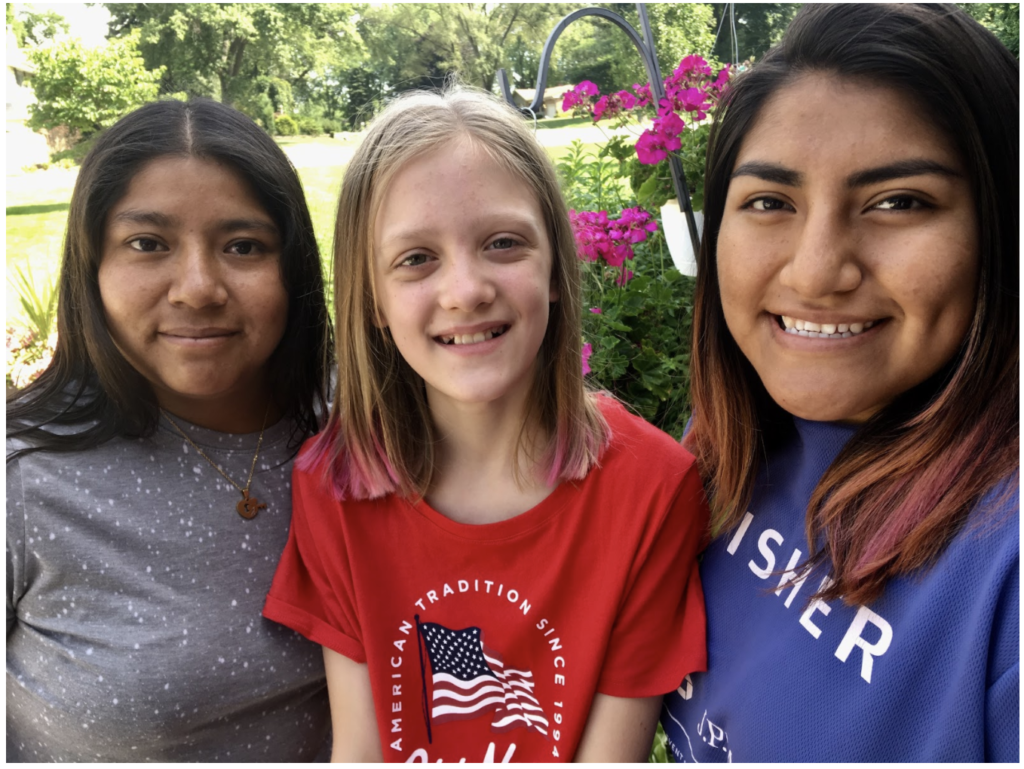 Steve Sostak's daughters in 2018: Jessica, Lucy, and Fatima