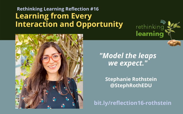 Reflection #16 - Stephanie Rothstein