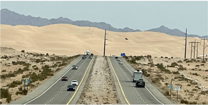 Interstate 8, Juan de Bautista De Anza Historic Trail, Kumeyaay Freeway