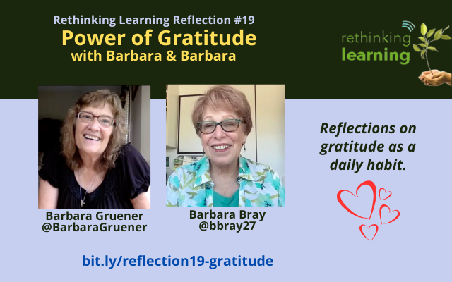 Power of Gratitude Reflection #19 with Barbara Gruener and Barbara Bray