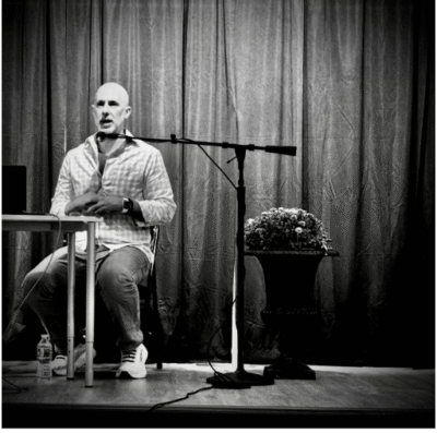Jason Blair playing music