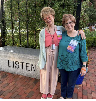 Kym and Barbara at the Listening Garden (University of Maryland)