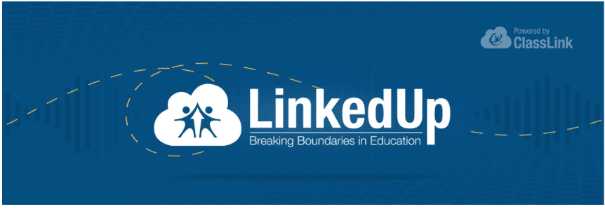 ClassLink's Logo for "LinkedUp Breaking Boundaries in Education"
