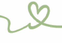 A continuous line drawing forming a heart shape.