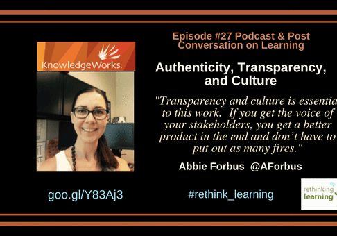 Podcast graphic: authenticity, transparency, and culture