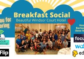 Windsor Court Hotel gathering attendees