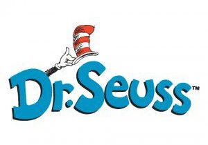 Dr. Seuss logo with striped hat