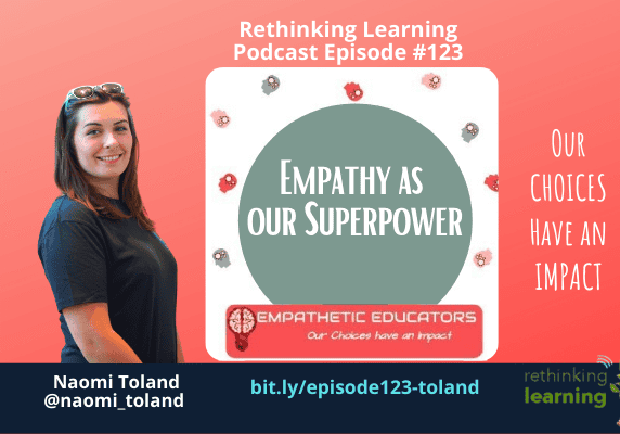 Empathy podcast cover with smiling woman