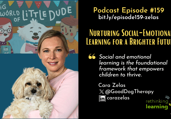 Smiling woman holding small dog, podcast graphic
