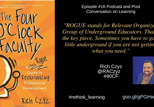 Four O'Clock Faculty book and podcast slide