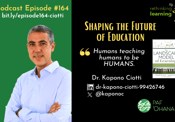 Education podcast banner with portrait