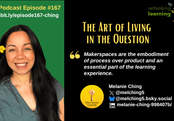 Podcast cover: smiling woman and quote