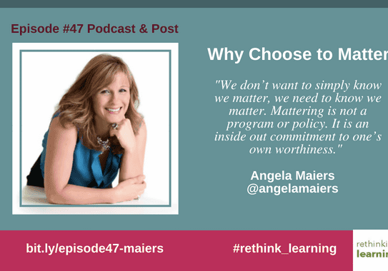 Podcast graphic: smiling woman with inspirational quote
