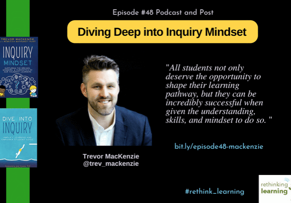 Inquiry Mindset podcast banner with host
