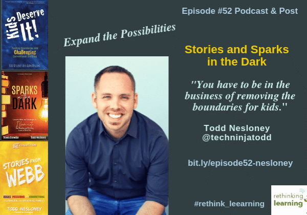 Podcast promotional banner with smiling man