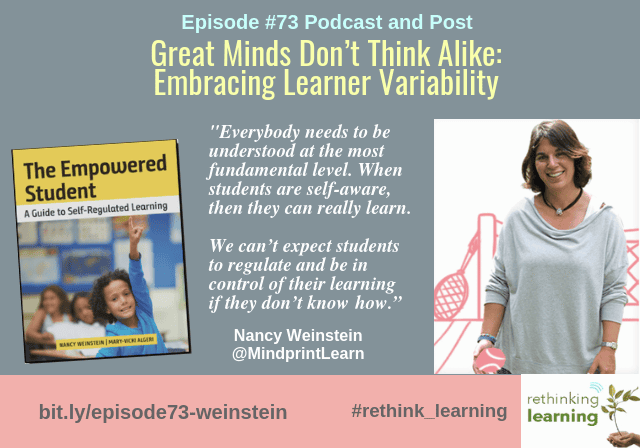 Podcast promotional graphic about learner variability