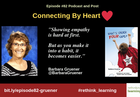 Podcast banner with portrait, empathy quote, book