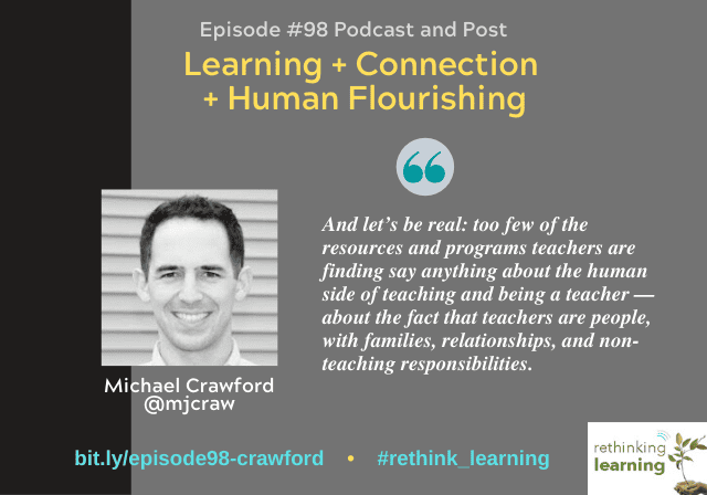 Podcast cover: learning, connection, human flourishing