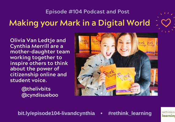 Mother and daughter holding books podcast graphic