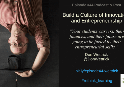 Podcast cover: innovation and entrepreneurship discussion