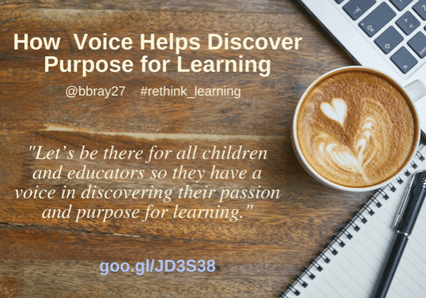 Educational quote with latte, laptop, notebook