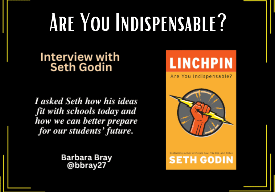 Promotional image featuring Linchpin book cover