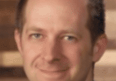 Man with a blurred background