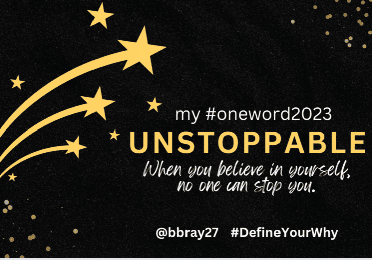 Unstoppable poster with gold shooting stars