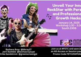 Rockstar-themed educational workshop poster