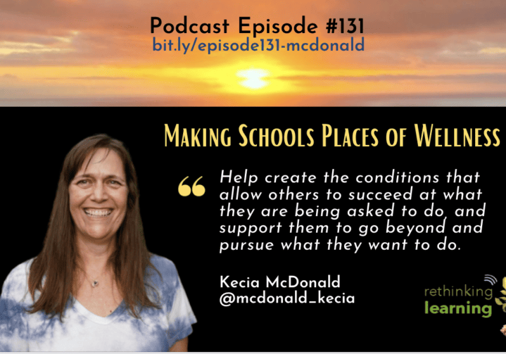 Podcast banner: smiling woman with wellness quote