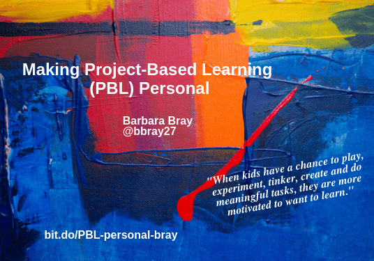 Colorful abstract slide titled Project-Based Learning