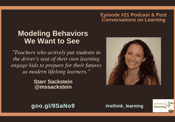 Podcast slide with smiling female speaker photo