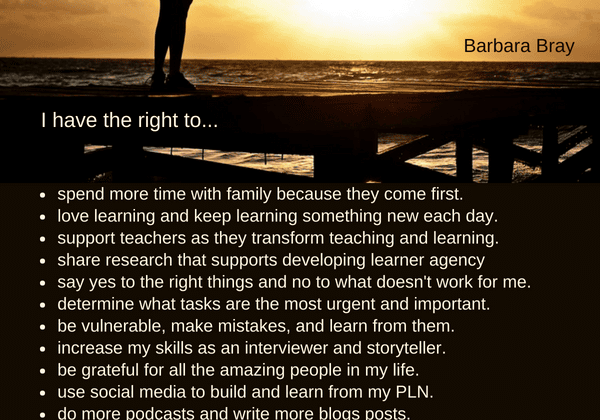 Silhouette at sunset with personal bill of rights