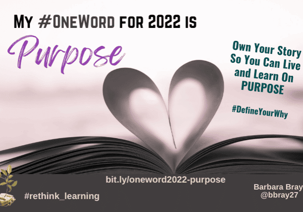Open book pages heart with "Purpose" 2022