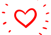 Simple red heart illustration