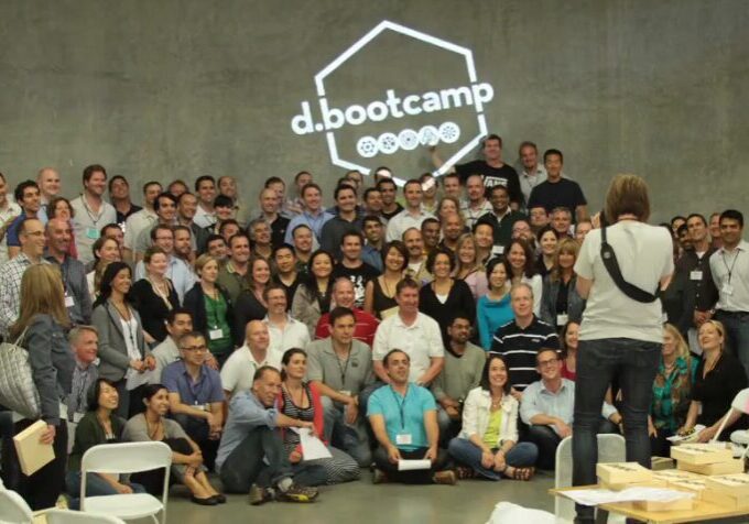 People posing at d.bootcamp session